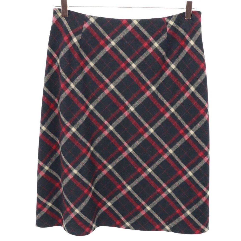 Tribal Wool Skirt Womens 12 Black School Girl Academia Preppy Twee Classicโ